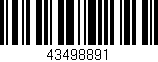 Código de barras (EAN, GTIN, SKU, ISBN): '43498891'