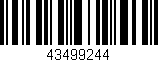 Código de barras (EAN, GTIN, SKU, ISBN): '43499244'
