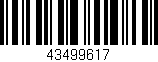 Código de barras (EAN, GTIN, SKU, ISBN): '43499617'