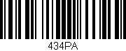 Código de barras (EAN, GTIN, SKU, ISBN): '434PA'