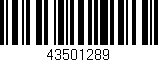 Código de barras (EAN, GTIN, SKU, ISBN): '43501289'