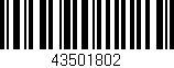 Código de barras (EAN, GTIN, SKU, ISBN): '43501802'
