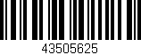 Código de barras (EAN, GTIN, SKU, ISBN): '43505625'