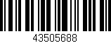 Código de barras (EAN, GTIN, SKU, ISBN): '43505688'