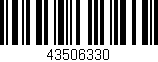 Código de barras (EAN, GTIN, SKU, ISBN): '43506330'