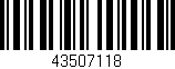 Código de barras (EAN, GTIN, SKU, ISBN): '43507118'