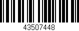 Código de barras (EAN, GTIN, SKU, ISBN): '43507448'
