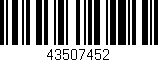 Código de barras (EAN, GTIN, SKU, ISBN): '43507452'