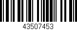 Código de barras (EAN, GTIN, SKU, ISBN): '43507453'