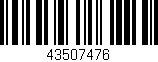 Código de barras (EAN, GTIN, SKU, ISBN): '43507476'