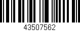 Código de barras (EAN, GTIN, SKU, ISBN): '43507562'