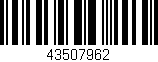 Código de barras (EAN, GTIN, SKU, ISBN): '43507962'