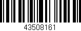 Código de barras (EAN, GTIN, SKU, ISBN): '43508161'