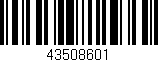 Código de barras (EAN, GTIN, SKU, ISBN): '43508601'