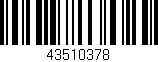 Código de barras (EAN, GTIN, SKU, ISBN): '43510378'