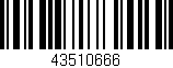 Código de barras (EAN, GTIN, SKU, ISBN): '43510666'