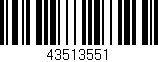 Código de barras (EAN, GTIN, SKU, ISBN): '43513551'