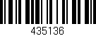 Código de barras (EAN, GTIN, SKU, ISBN): '435136'