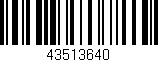 Código de barras (EAN, GTIN, SKU, ISBN): '43513640'