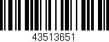 Código de barras (EAN, GTIN, SKU, ISBN): '43513651'