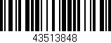 Código de barras (EAN, GTIN, SKU, ISBN): '43513848'