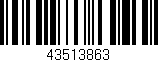 Código de barras (EAN, GTIN, SKU, ISBN): '43513863'