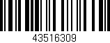 Código de barras (EAN, GTIN, SKU, ISBN): '43516309'