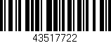 Código de barras (EAN, GTIN, SKU, ISBN): '43517722'