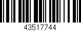 Código de barras (EAN, GTIN, SKU, ISBN): '43517744'