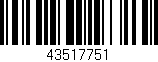 Código de barras (EAN, GTIN, SKU, ISBN): '43517751'