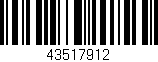 Código de barras (EAN, GTIN, SKU, ISBN): '43517912'