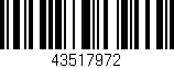 Código de barras (EAN, GTIN, SKU, ISBN): '43517972'