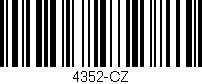 Código de barras (EAN, GTIN, SKU, ISBN): '4352-CZ'