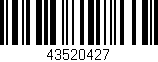 Código de barras (EAN, GTIN, SKU, ISBN): '43520427'