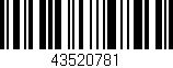 Código de barras (EAN, GTIN, SKU, ISBN): '43520781'