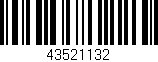Código de barras (EAN, GTIN, SKU, ISBN): '43521132'