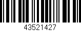 Código de barras (EAN, GTIN, SKU, ISBN): '43521427'
