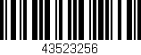 Código de barras (EAN, GTIN, SKU, ISBN): '43523256'