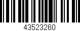 Código de barras (EAN, GTIN, SKU, ISBN): '43523260'