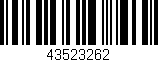 Código de barras (EAN, GTIN, SKU, ISBN): '43523262'