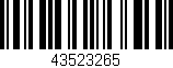 Código de barras (EAN, GTIN, SKU, ISBN): '43523265'