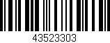 Código de barras (EAN, GTIN, SKU, ISBN): '43523303'