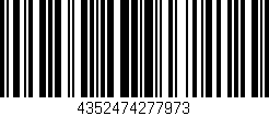 Código de barras (EAN, GTIN, SKU, ISBN): '4352474277973'