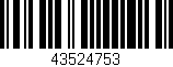 Código de barras (EAN, GTIN, SKU, ISBN): '43524753'