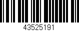 Código de barras (EAN, GTIN, SKU, ISBN): '43525191'