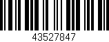 Código de barras (EAN, GTIN, SKU, ISBN): '43527847'