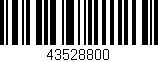 Código de barras (EAN, GTIN, SKU, ISBN): '43528800'