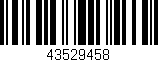 Código de barras (EAN, GTIN, SKU, ISBN): '43529458'