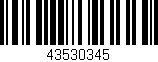 Código de barras (EAN, GTIN, SKU, ISBN): '43530345'