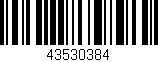 Código de barras (EAN, GTIN, SKU, ISBN): '43530384'